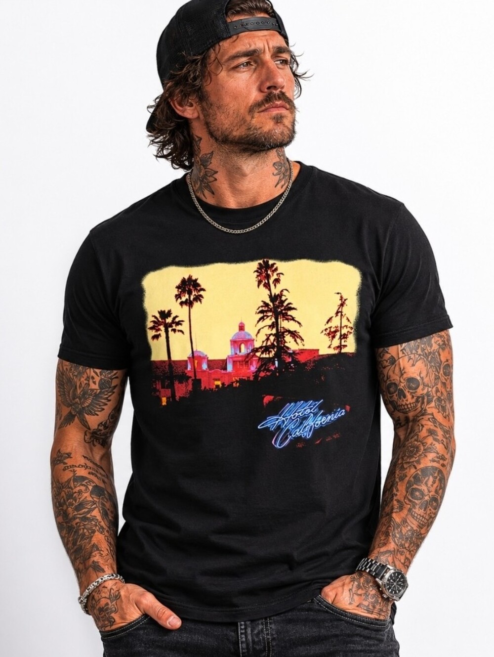 The Eagles Hotel California XXL Black Shirt